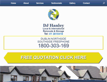 Tablet Screenshot of djhanleys.ie